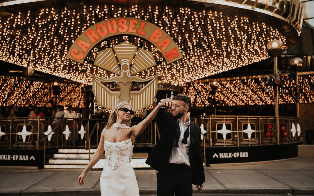 Fun Luxury Vegas Elopement Photography | Amy & Liam