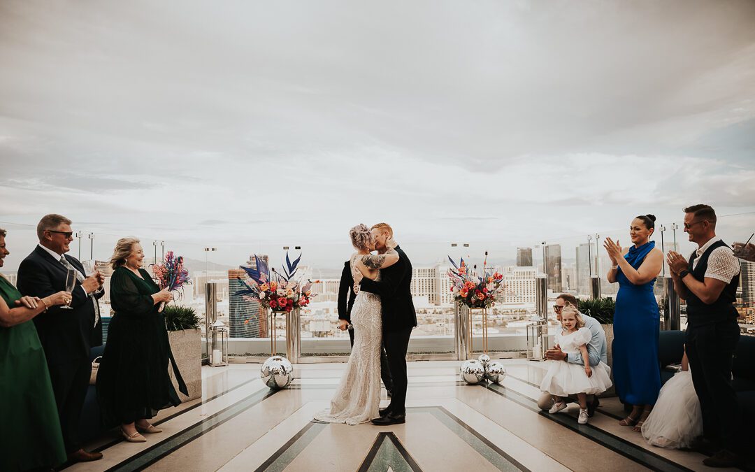 Ghost Bar Wedding At The Palms | Rebecca & Callan