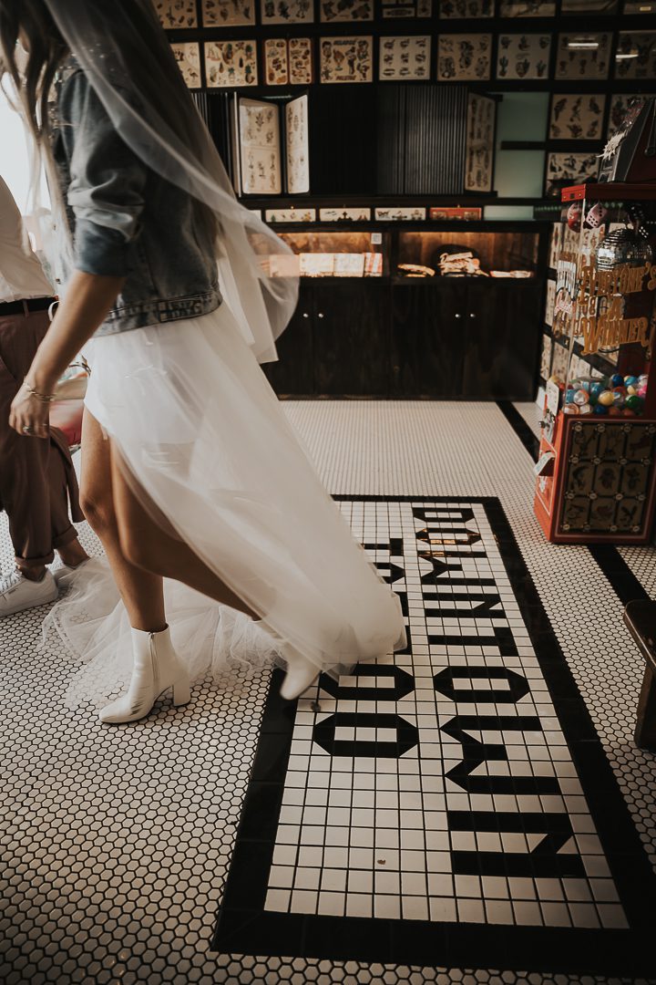bride at downtown tattoo las vegas