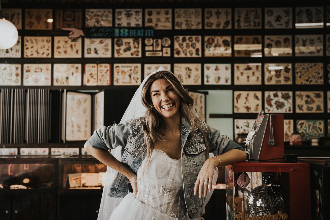 bride at downtown tattoo las vegas