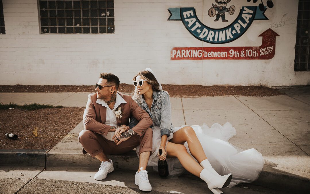Rockstar Las Vegas Elopement With Tattoos: Anissa & Mike