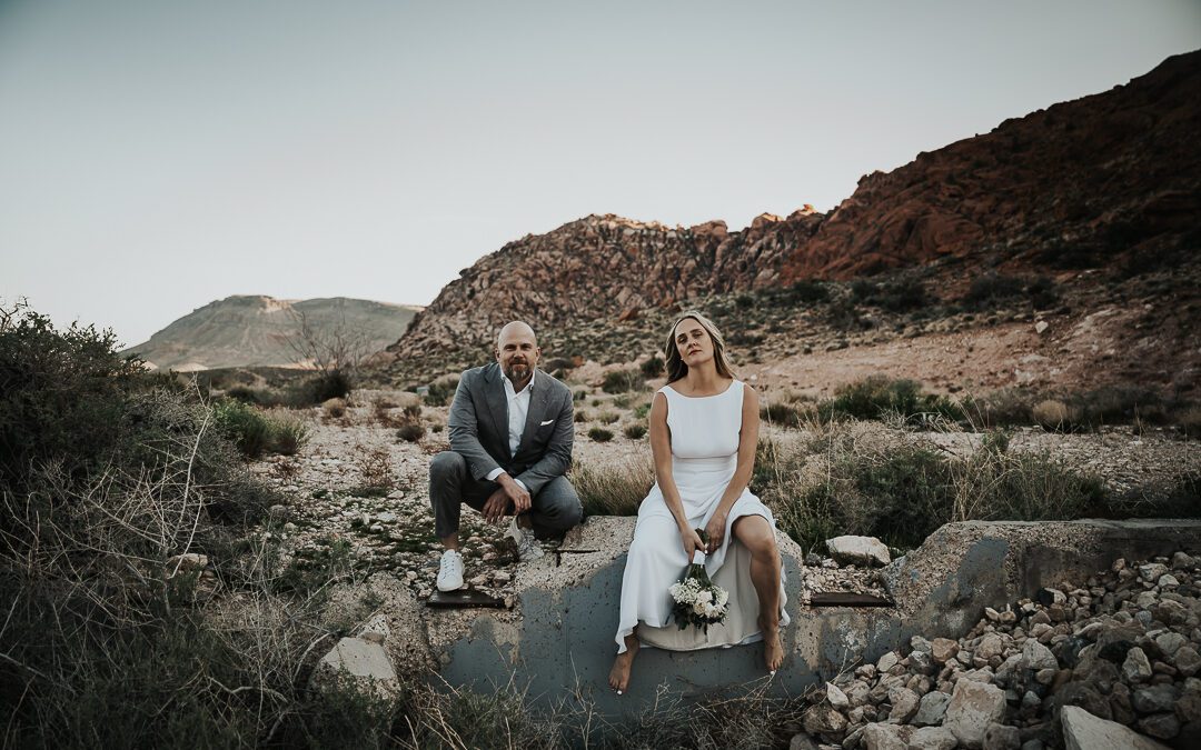 Tanya & Mark’s Intimate Sure Thing Chapel Wedding with Red Rock Portraits