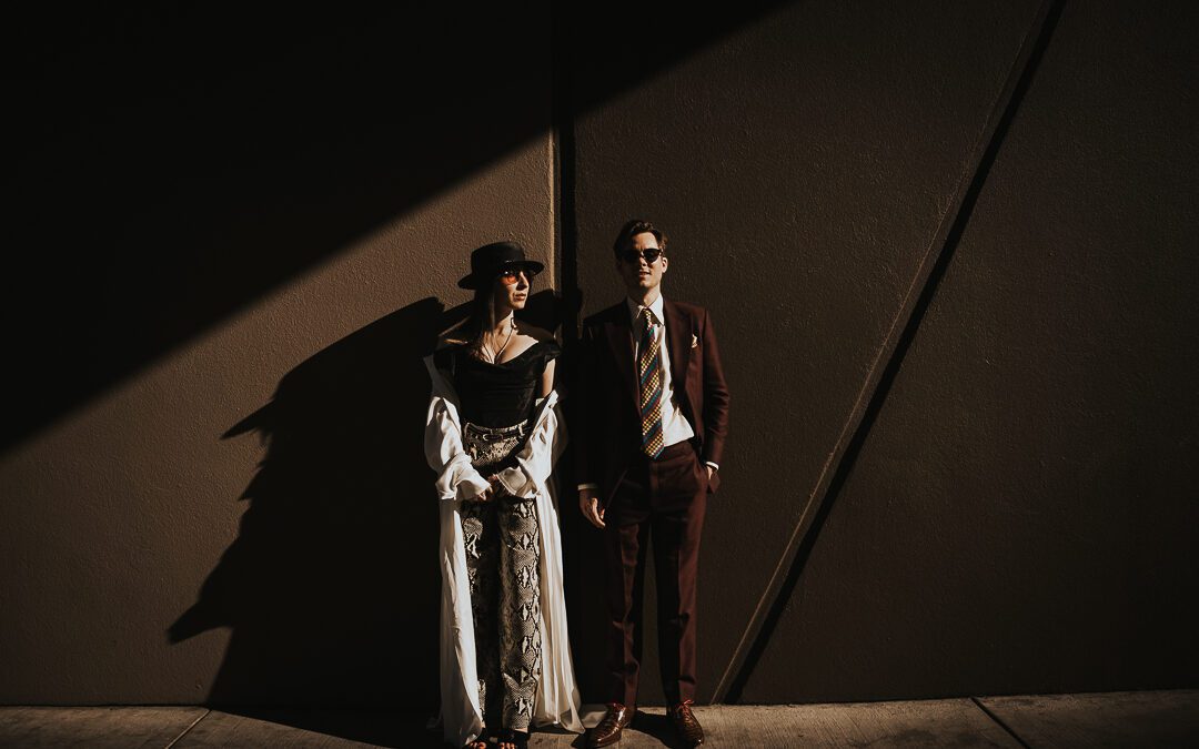 Las Vegas Elopement Photographer | Sam’s Downtown Wedding + Neon Museum Vows