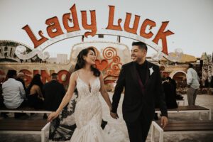 neon museum wedding