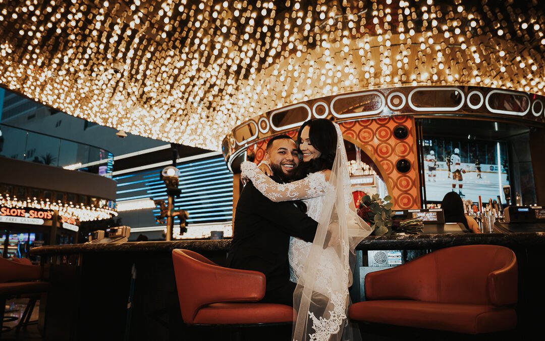 Downtown Las Vegas Wedding Photos | Haley & Alex’s Romantic Post-Wedding Session