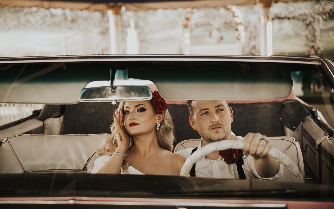 Rockabilly Las Vegas Elopement | Little White Chapel Wedding with Retro Style