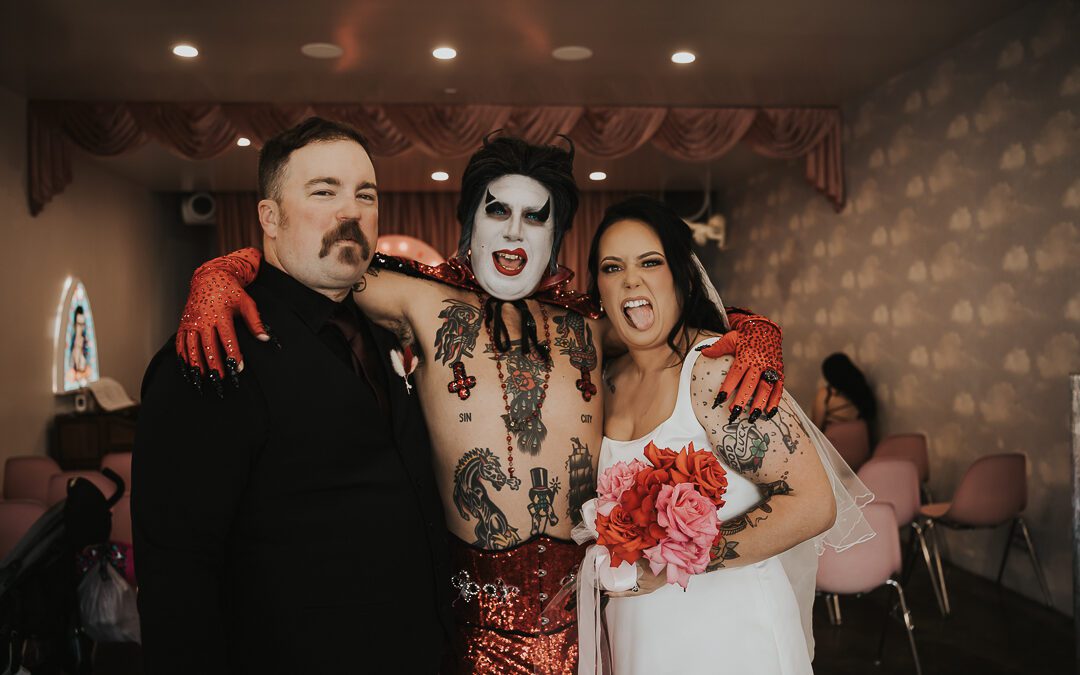 Sure Thing Chapel Wedding with Hellvis | A Rock ‘n’ Roll Las Vegas Elopement