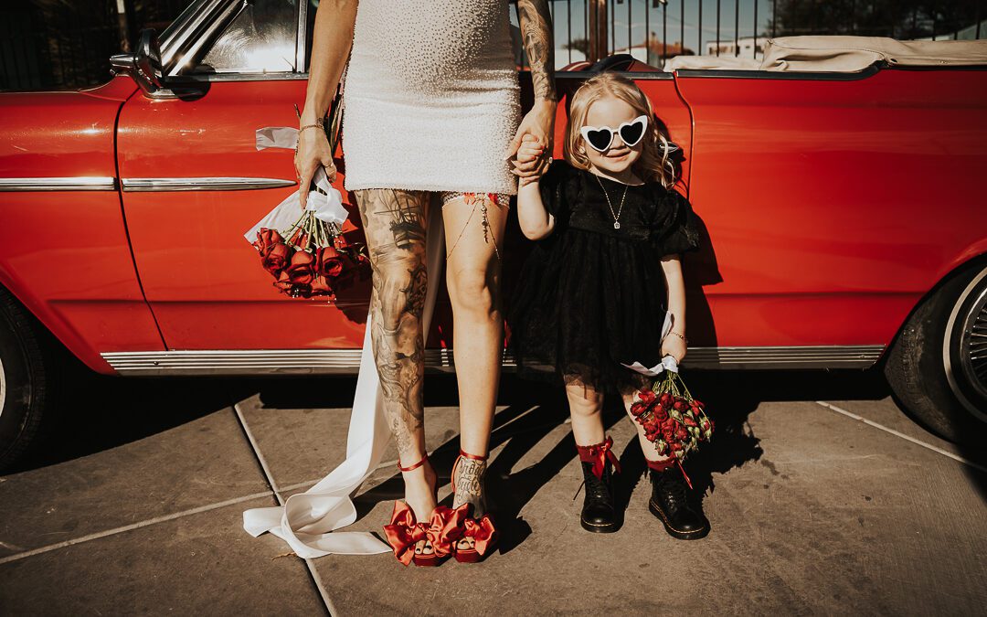 Sure Thing Chapel Wedding: Destiny & Nolan’s Family-Filled Vegas Elopement